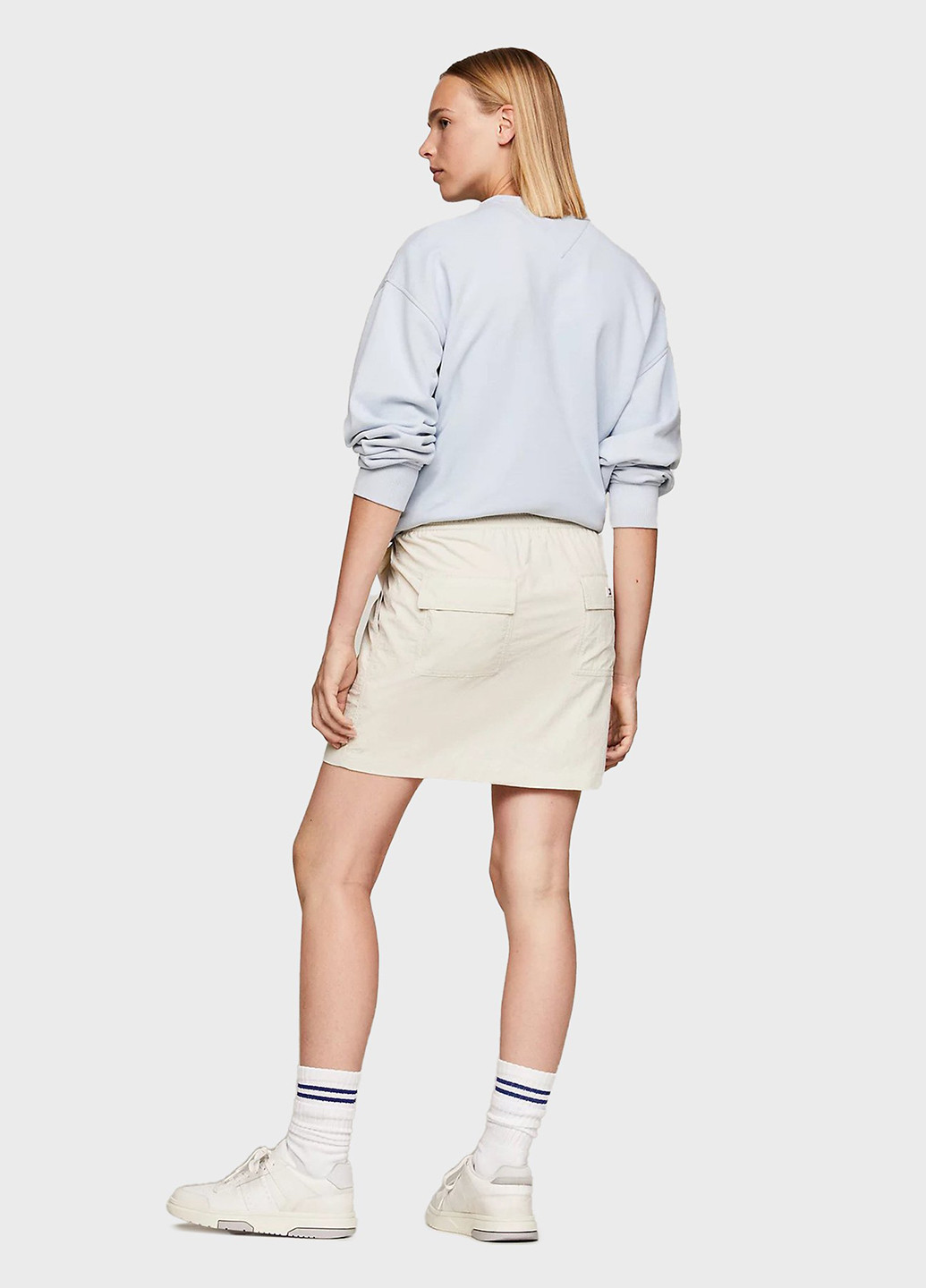 Бежевая кэжуал однотонная юбка Tommy Jeans