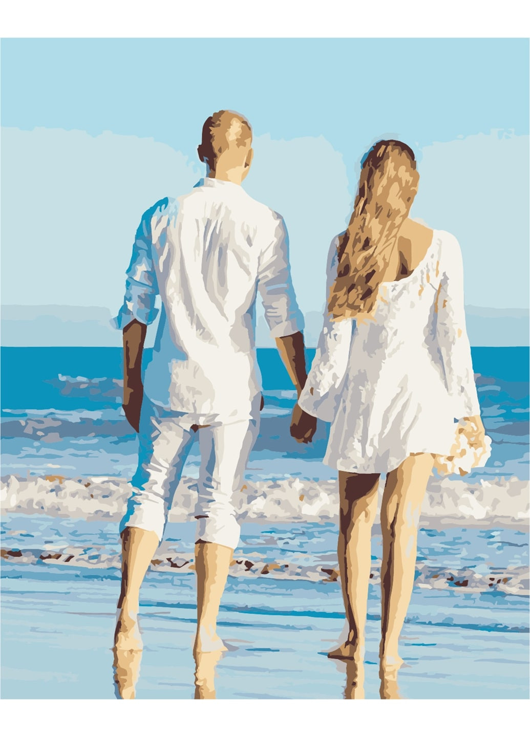 Картина за номерами "Побачення на пляжі" 40х50 см ArtStory (250449285)