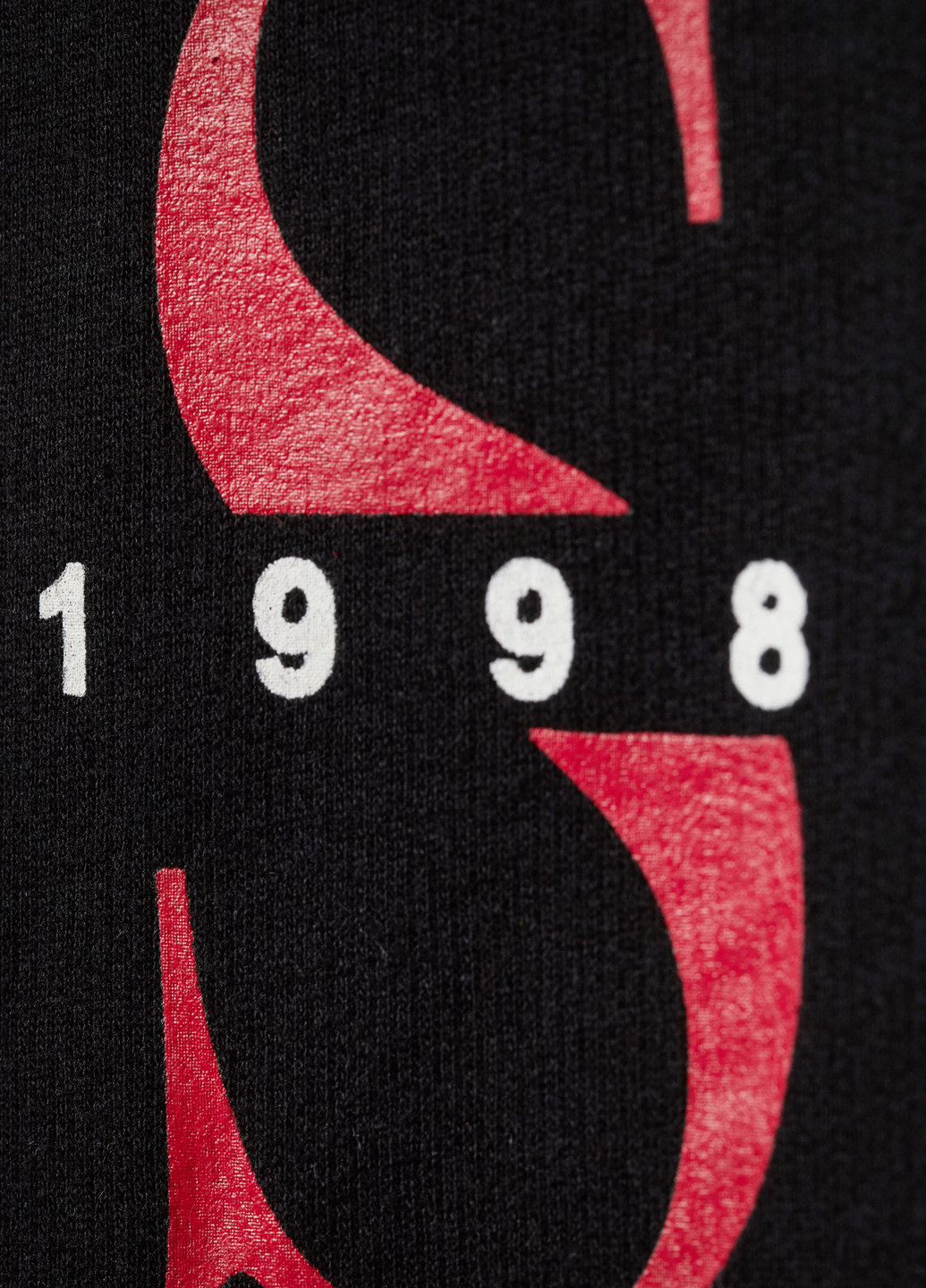 Свитшот H&M - Прямой крой надпись черный кэжуал футер, хлопок - (207169502)