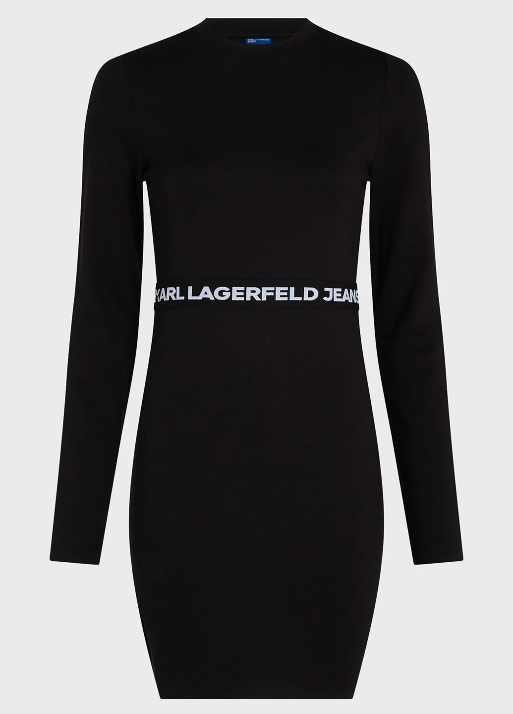 Черное кэжуал платье силуэтная Karl Lagerfeld Jeans с логотипом