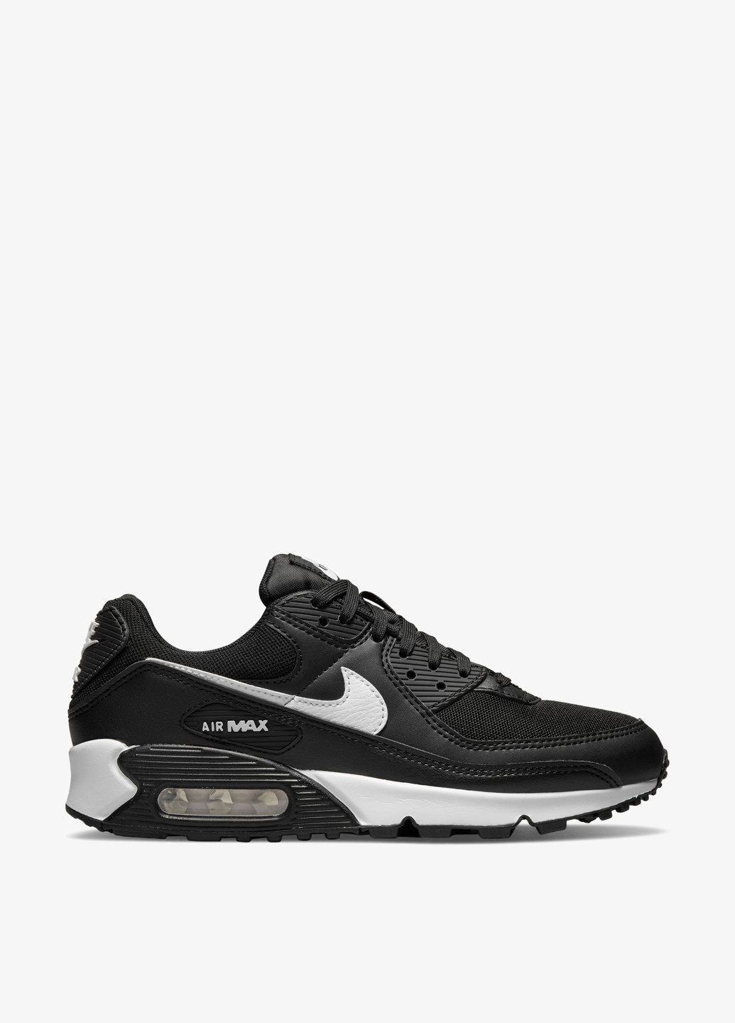 Кроссовки Nike AIR MAX 90 чёрные демисезоны (294760941)