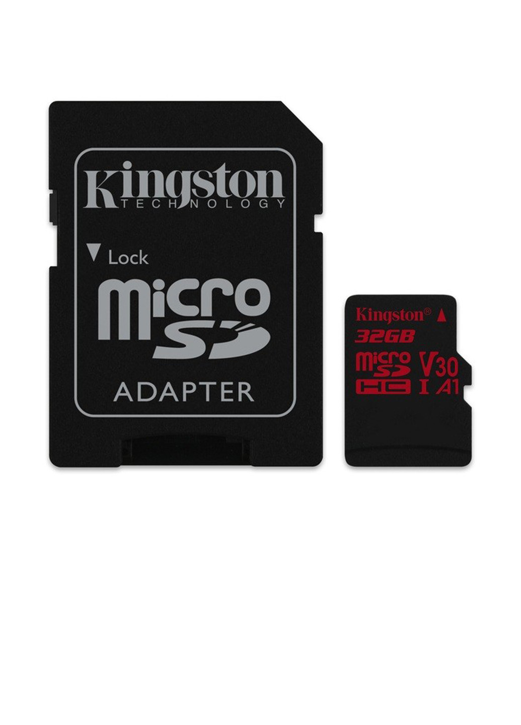 Карта пам'яті microSDHC 32GB C10 UHS-I U3 (R100 / W80MB / s) + SD-adapter (SDCR / 32GB) Kingston карта памяти kingston microsdhc 32gb c10 uhs-i u3 (r100/w80mb/s) + sd-adapter (sdcr/32gb) (135316901)