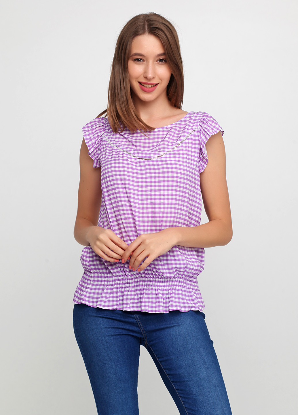Фиолетовая летняя блуза Liu Jo