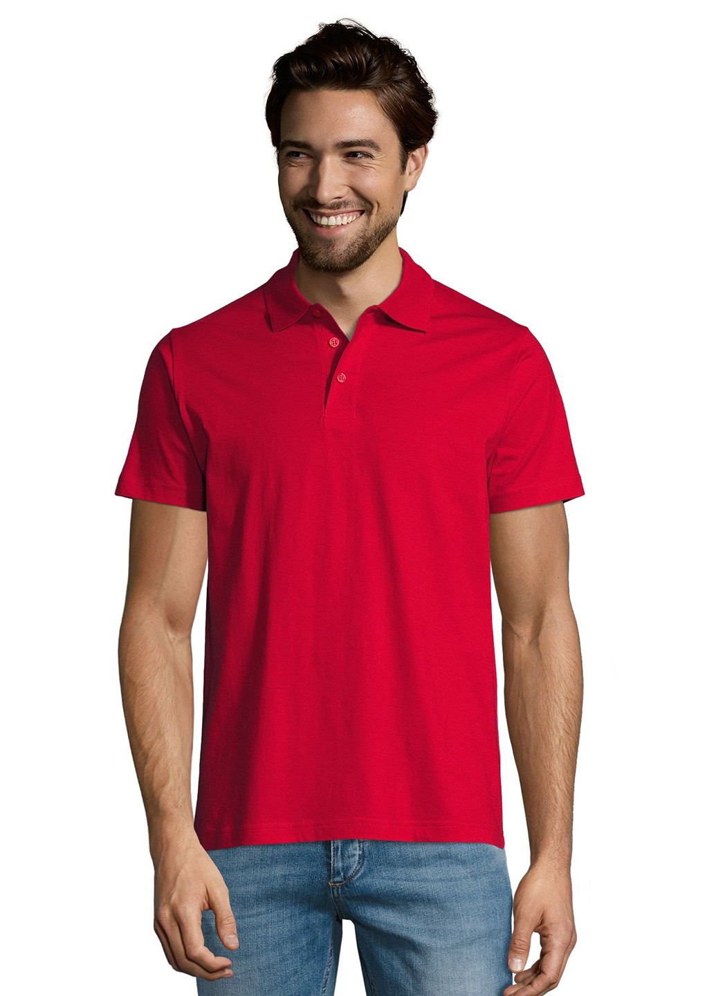 Красная футболка-поло для мужчин Sol's