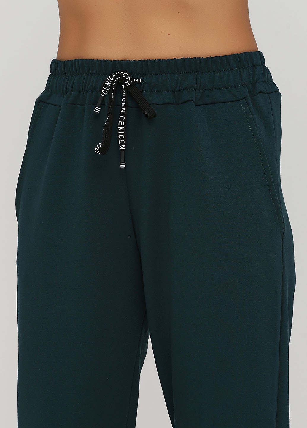 Темно-зеленые спортивные демисезонные джоггеры брюки Leka