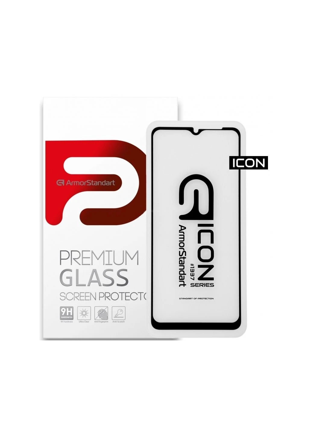 Скло захисне Icon Samsung A12 / M12 / A12 Nacho Black (ARM57968) ArmorStandart (249599022)