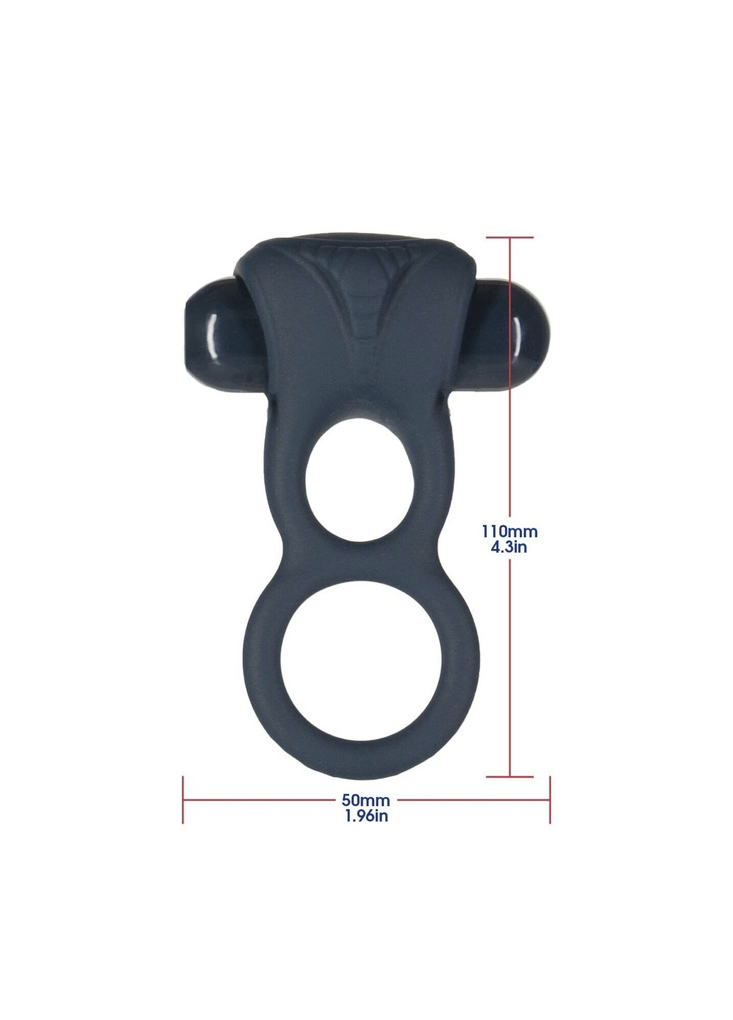 Подвійне ерекційне кільце – Triad – Vibrating Dual Cock Ring, з віброкулею та пультом ДУ Lux Active (255289787)