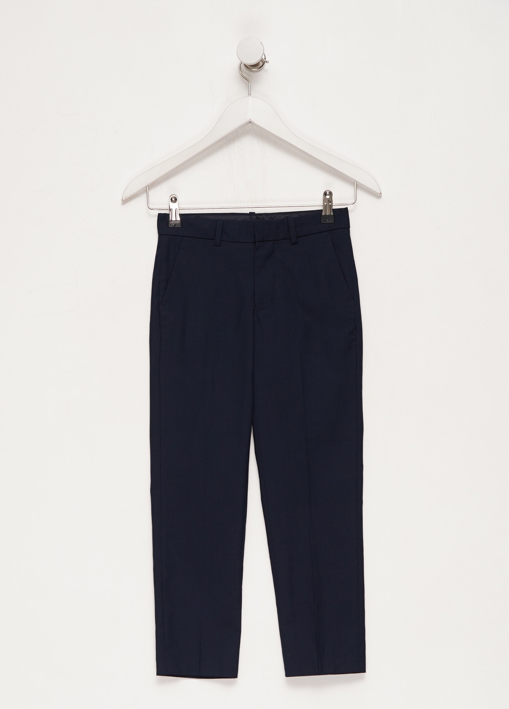 Темно-синие кэжуал демисезонные брюки классические H&M