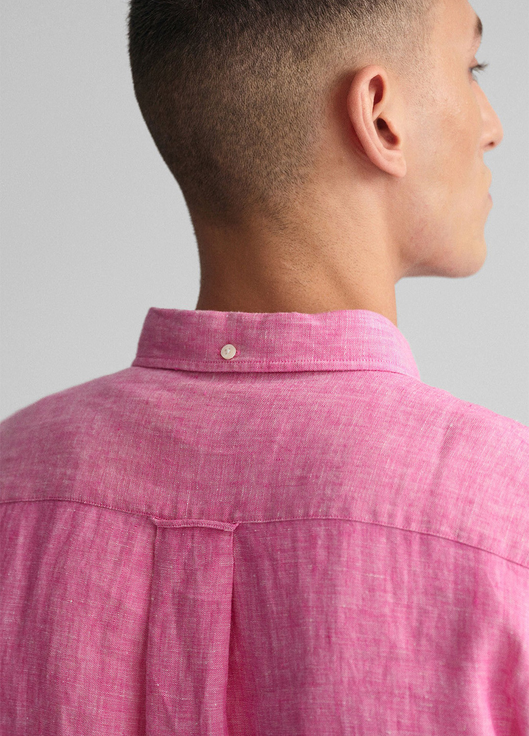 Розовая кэжуал рубашка однотонная Gant