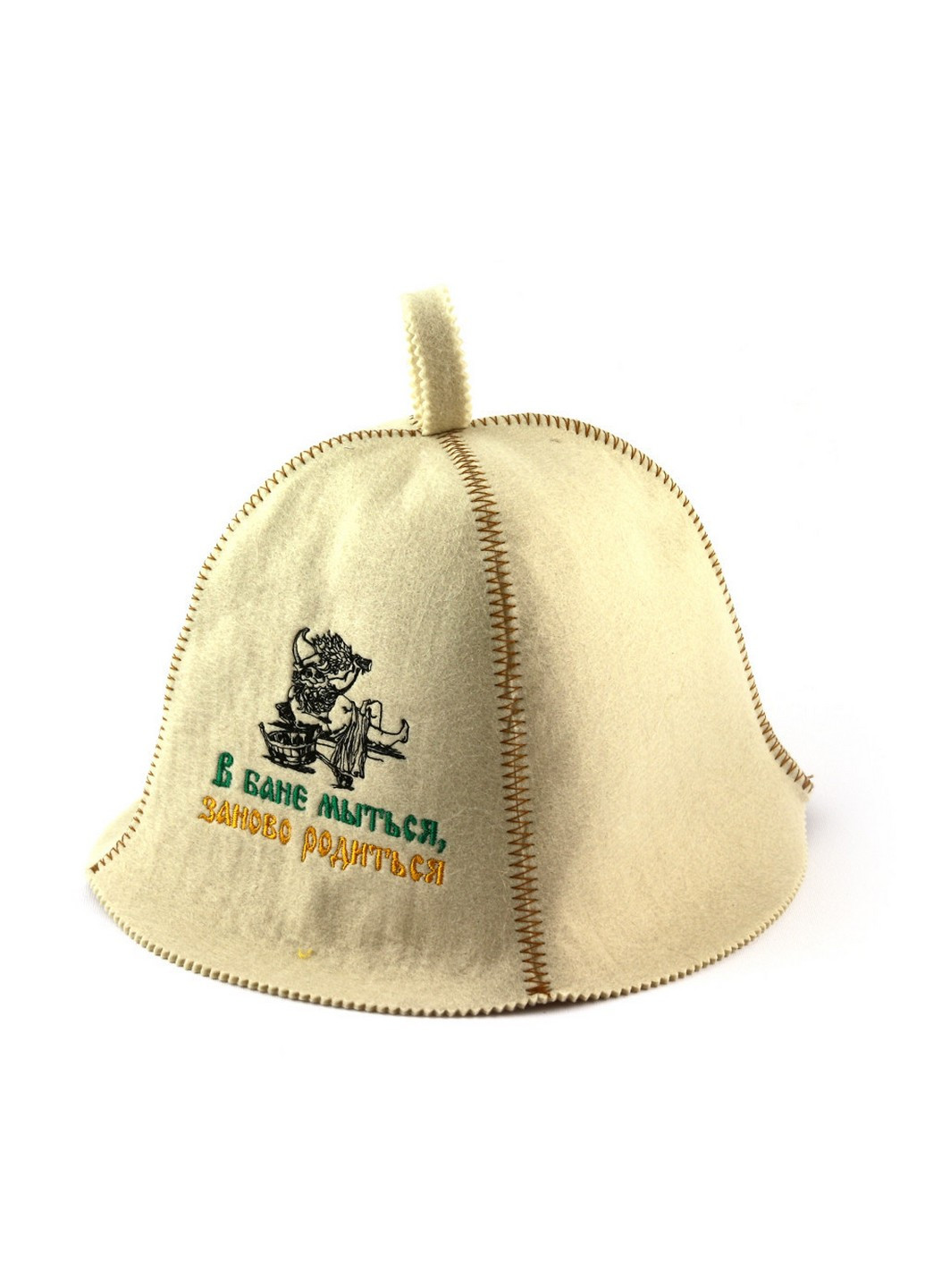 Шапка для сауны "В бане мыться - заново родиться" Универсальный Luxyart (254456125)