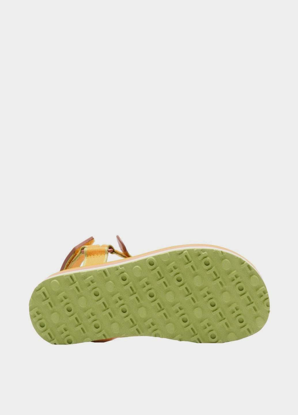 Оранжевые босоножки Hoff на липучке с логотипом