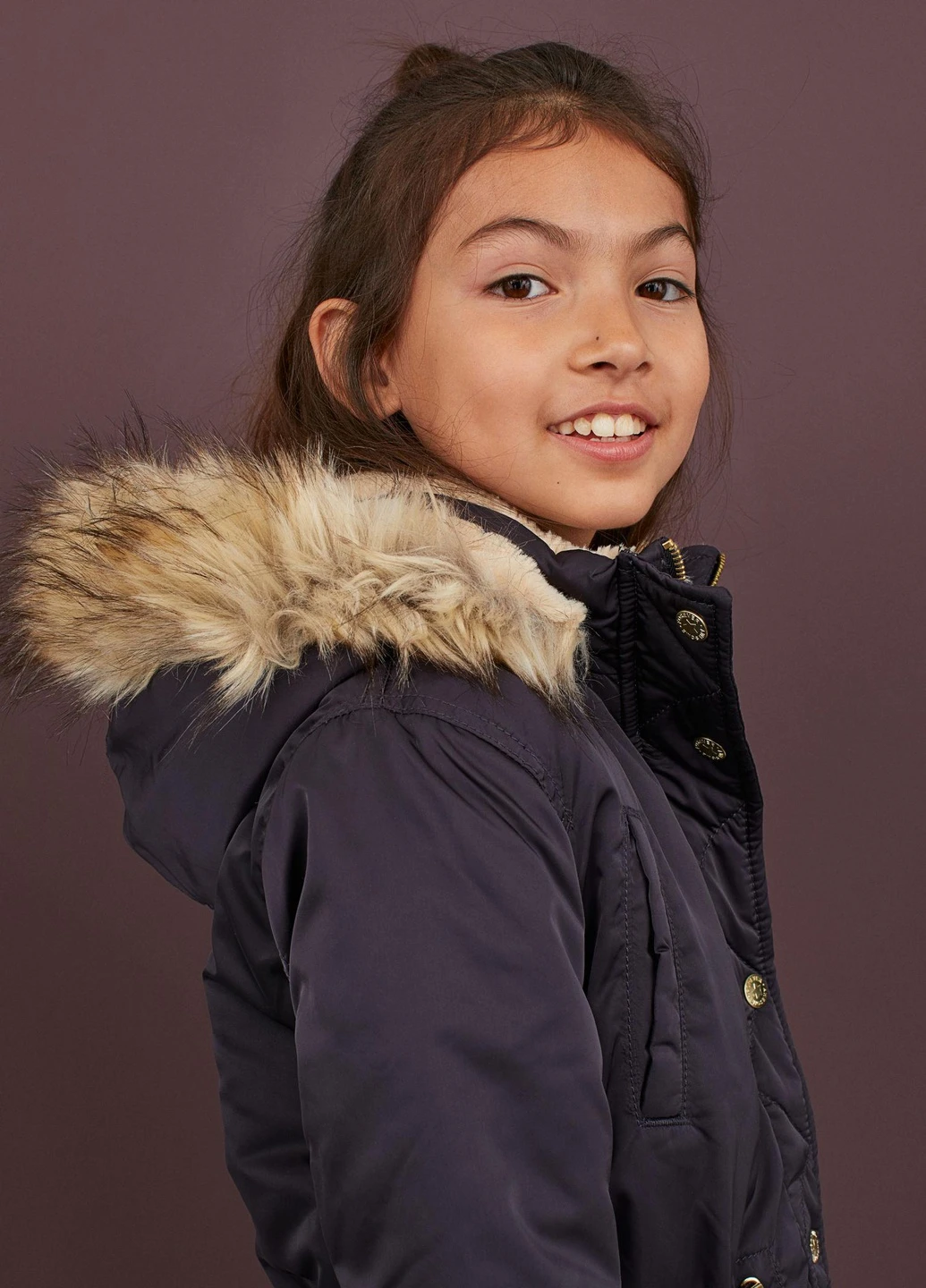 Фіолетова куртка зима,фіолетовий, H&M
