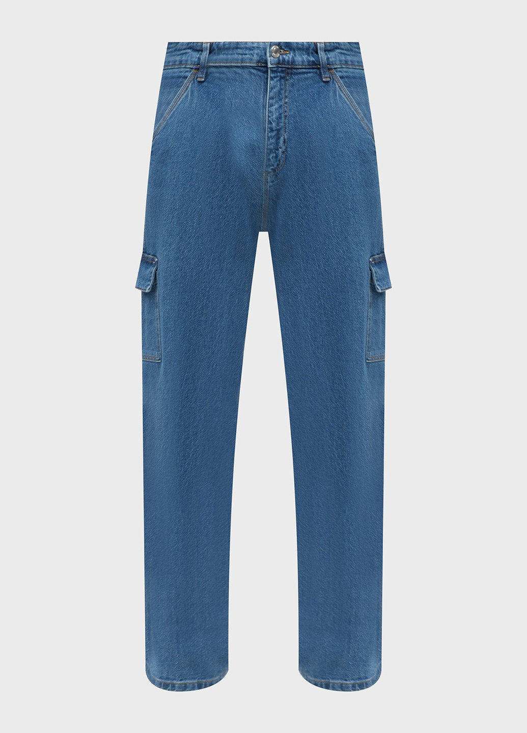 Синие демисезонные карго джинсы Denim Project