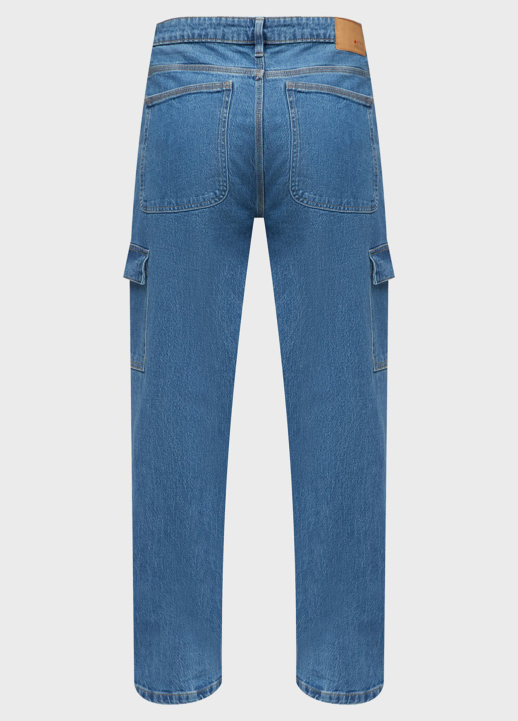 Синие демисезонные карго джинсы Denim Project