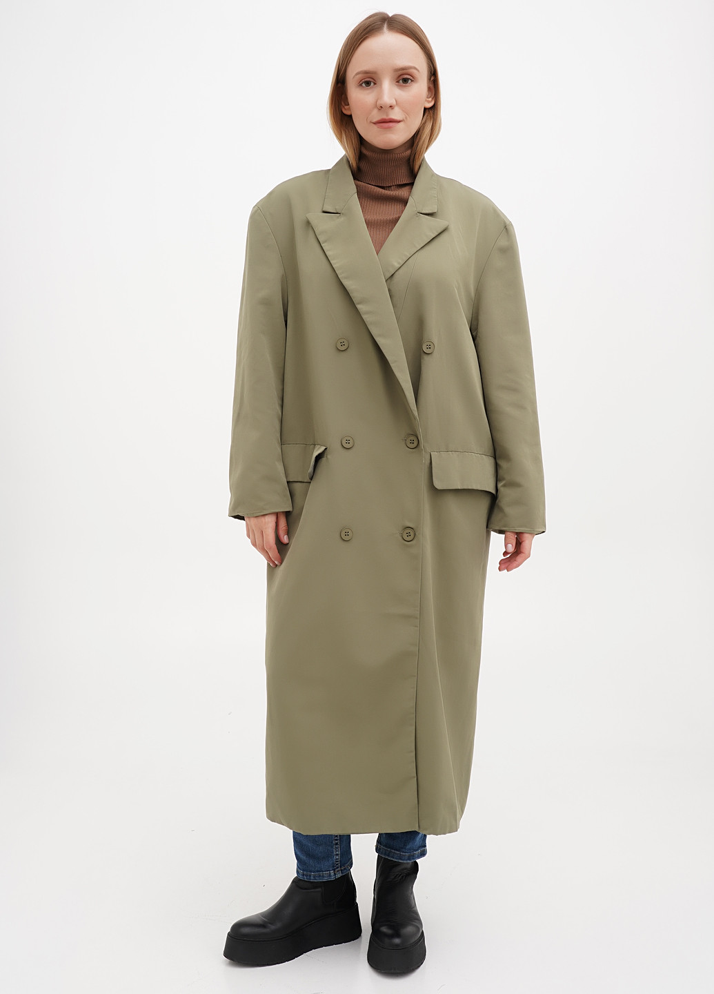 Плащ Boohoo тренчкот на пуговицах демисезон (300773980)