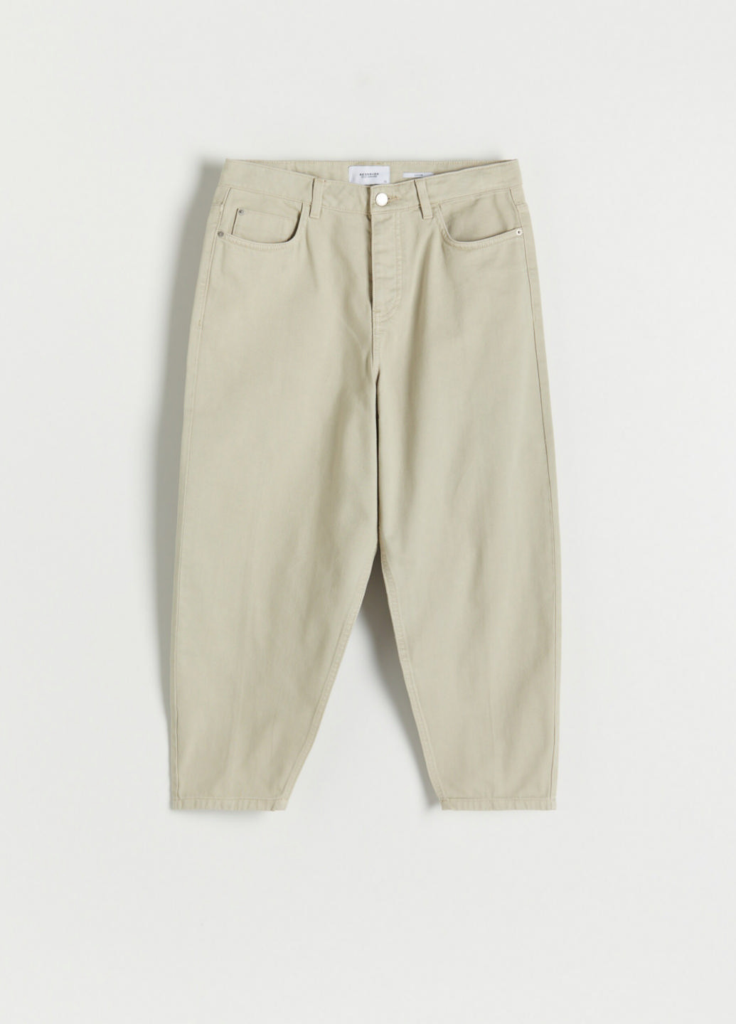 Серо-бежевые демисезонные баллоны джинсы Reserved