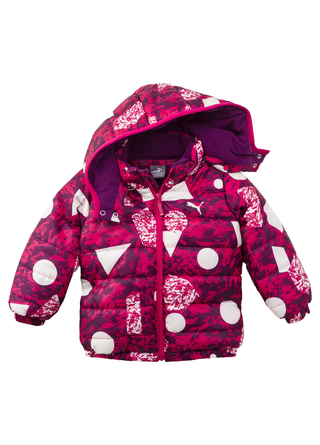 Пурпурная демисезонная детская куртка minicats padded jacket Puma