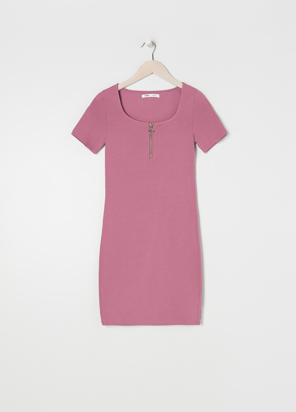 Пудрова кежуал сукня сукня-футболка Sinsay однотонна