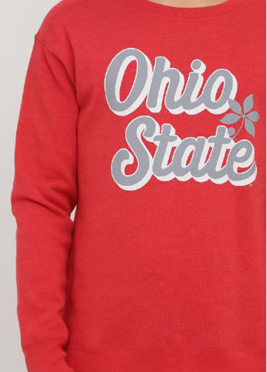 Червоний світшот OHIO напис без декору (361960128)