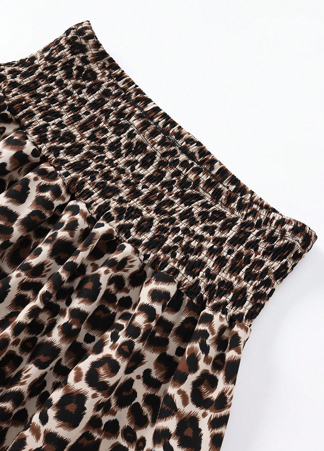 Разноцветная кэжуал леопардовая юбка SHEIN