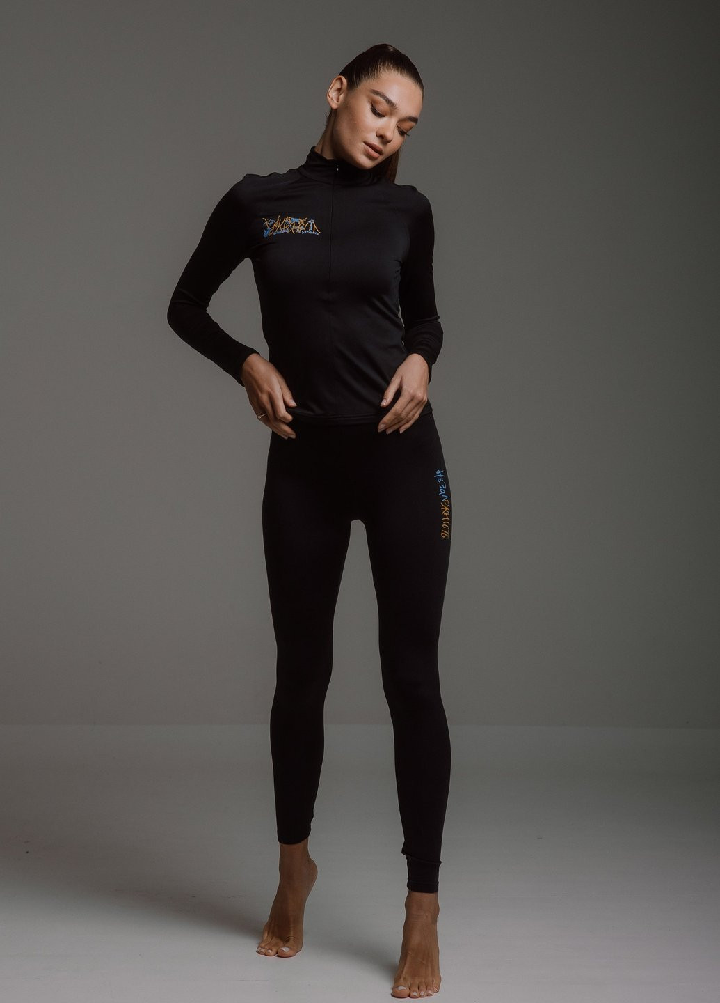 Легінси з термотрикотажу з принтом "не закладена" Gepur (256384146)