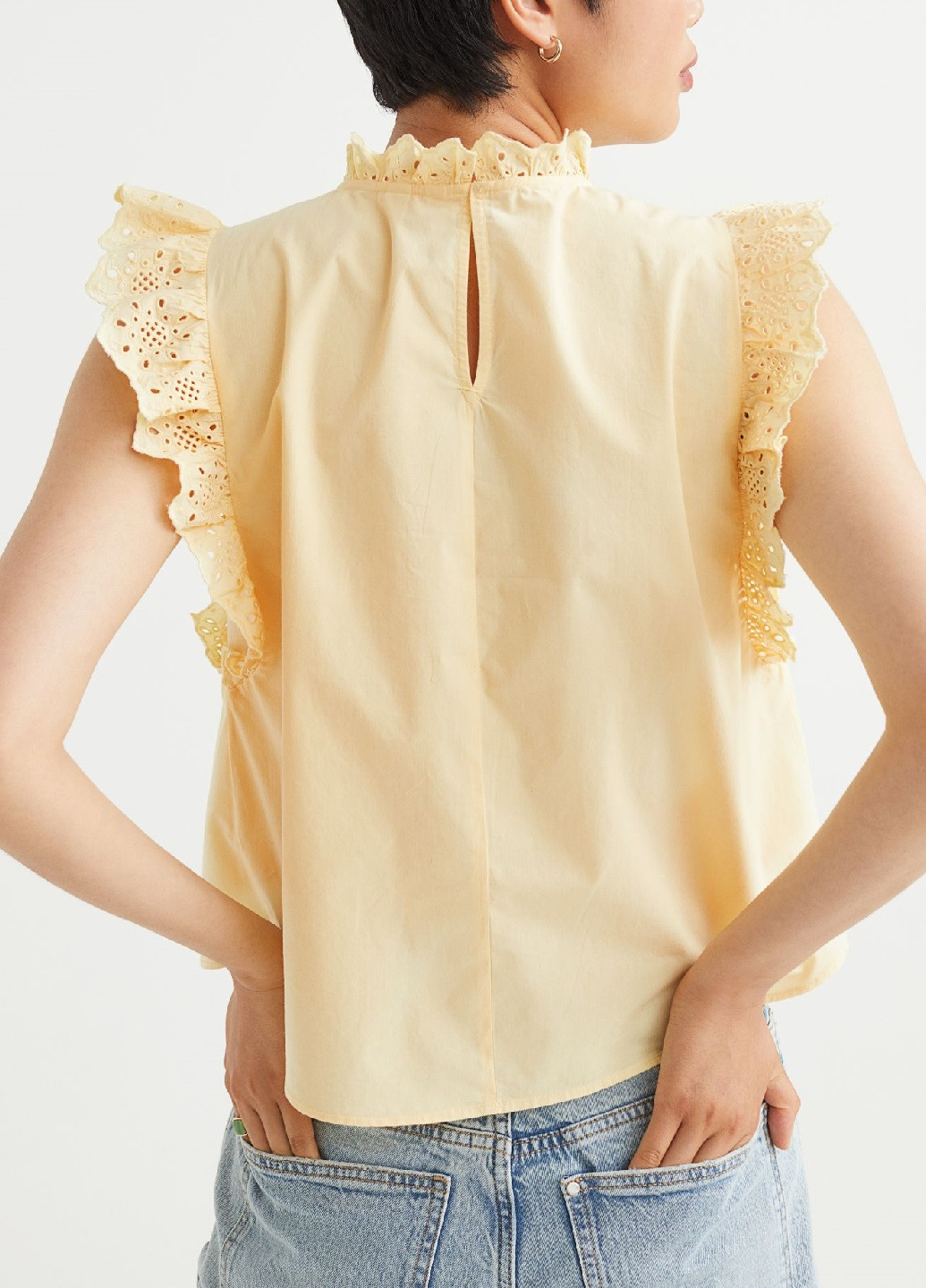 Жовта літня блуза H&M