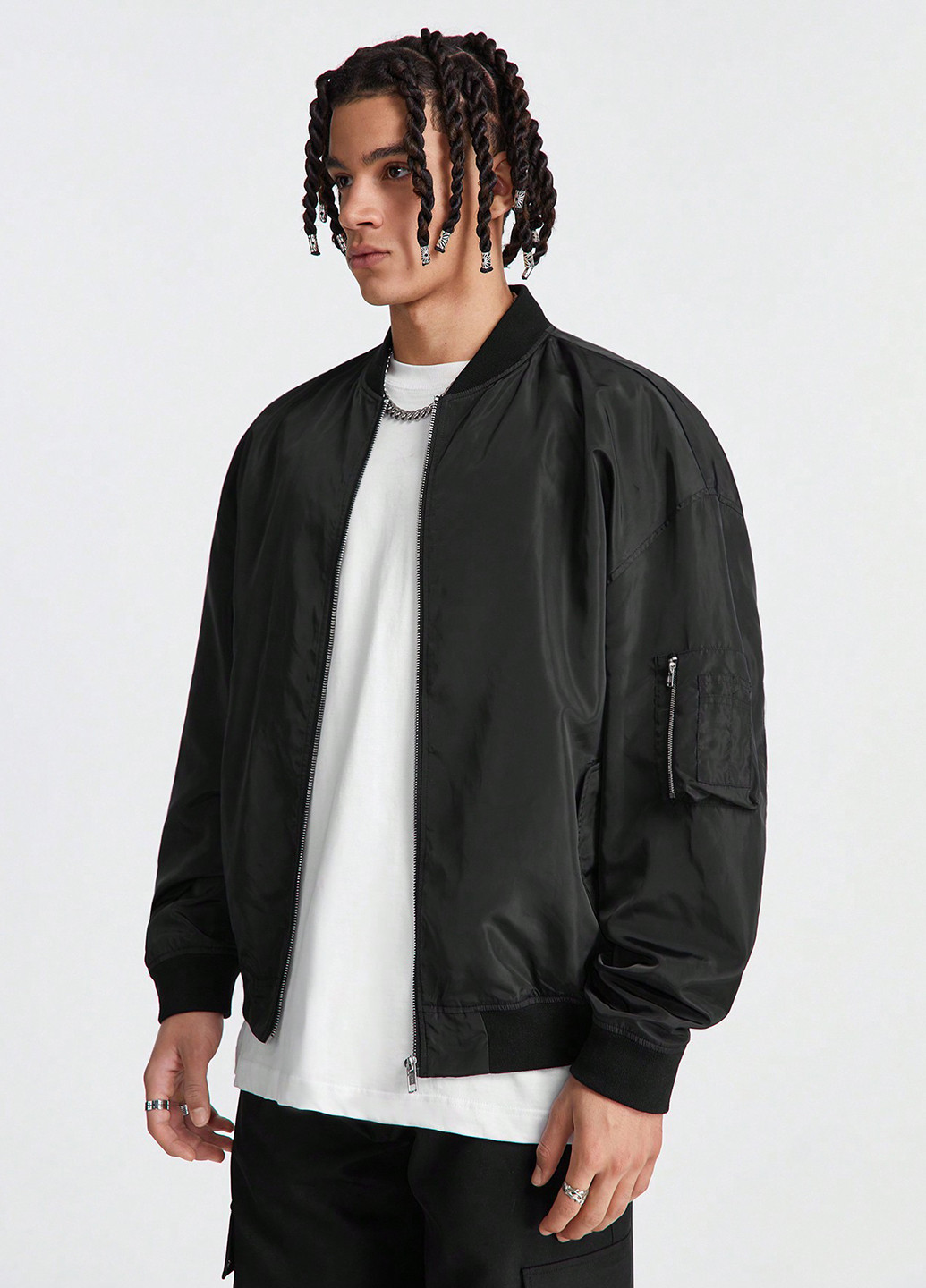 Бомбер SHEIN на блискавці (331536140)