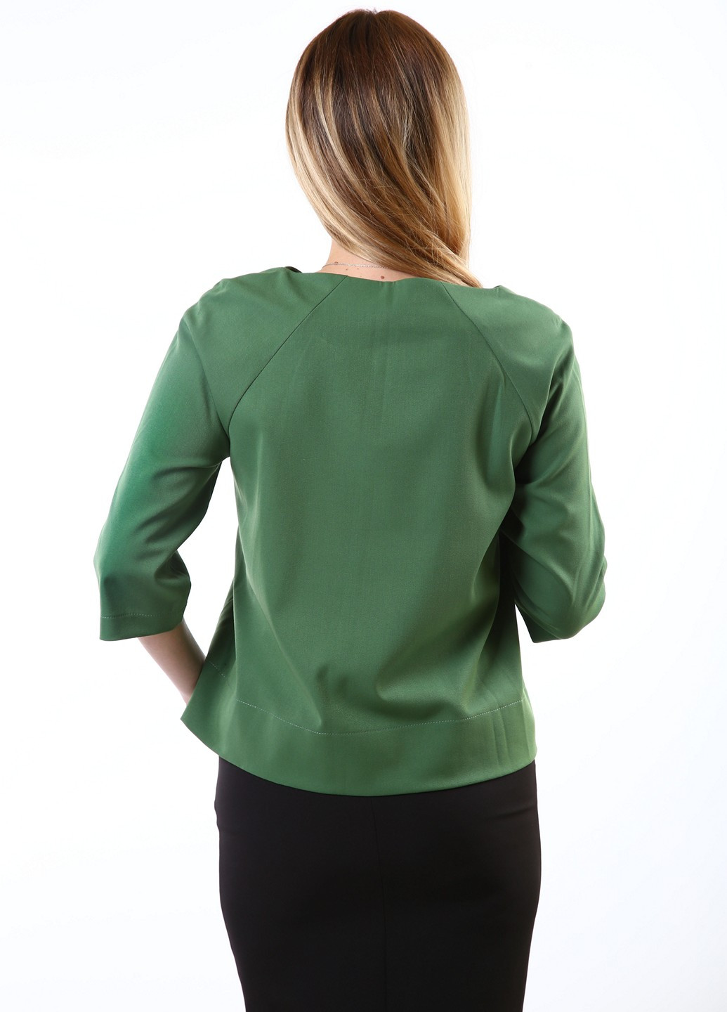 Зеленая демисезонная блуза InDresser