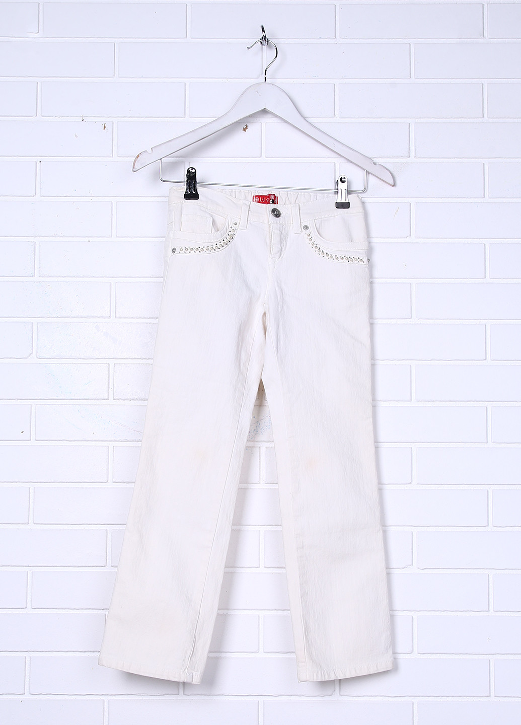 Молочные демисезонные прямые джинсы Liu-Jo