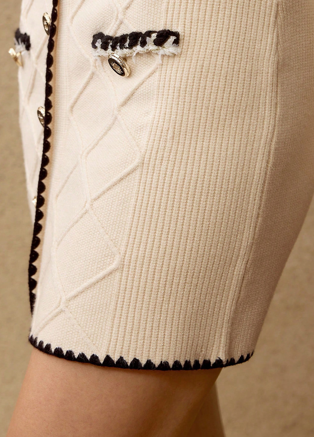 Кремовая кэжуал однотонная юбка SHEIN карандаш