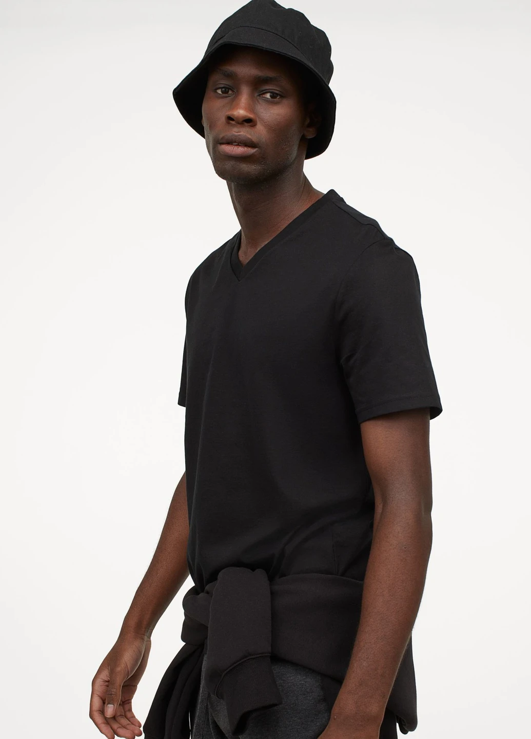 Черная футболка regular fit H&M