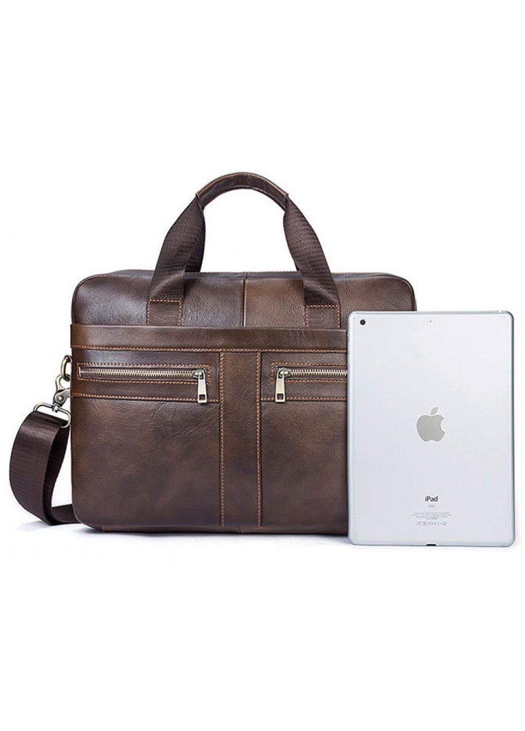 Мужская кожаная сумка 40х30х7 см Vintage (252127612)