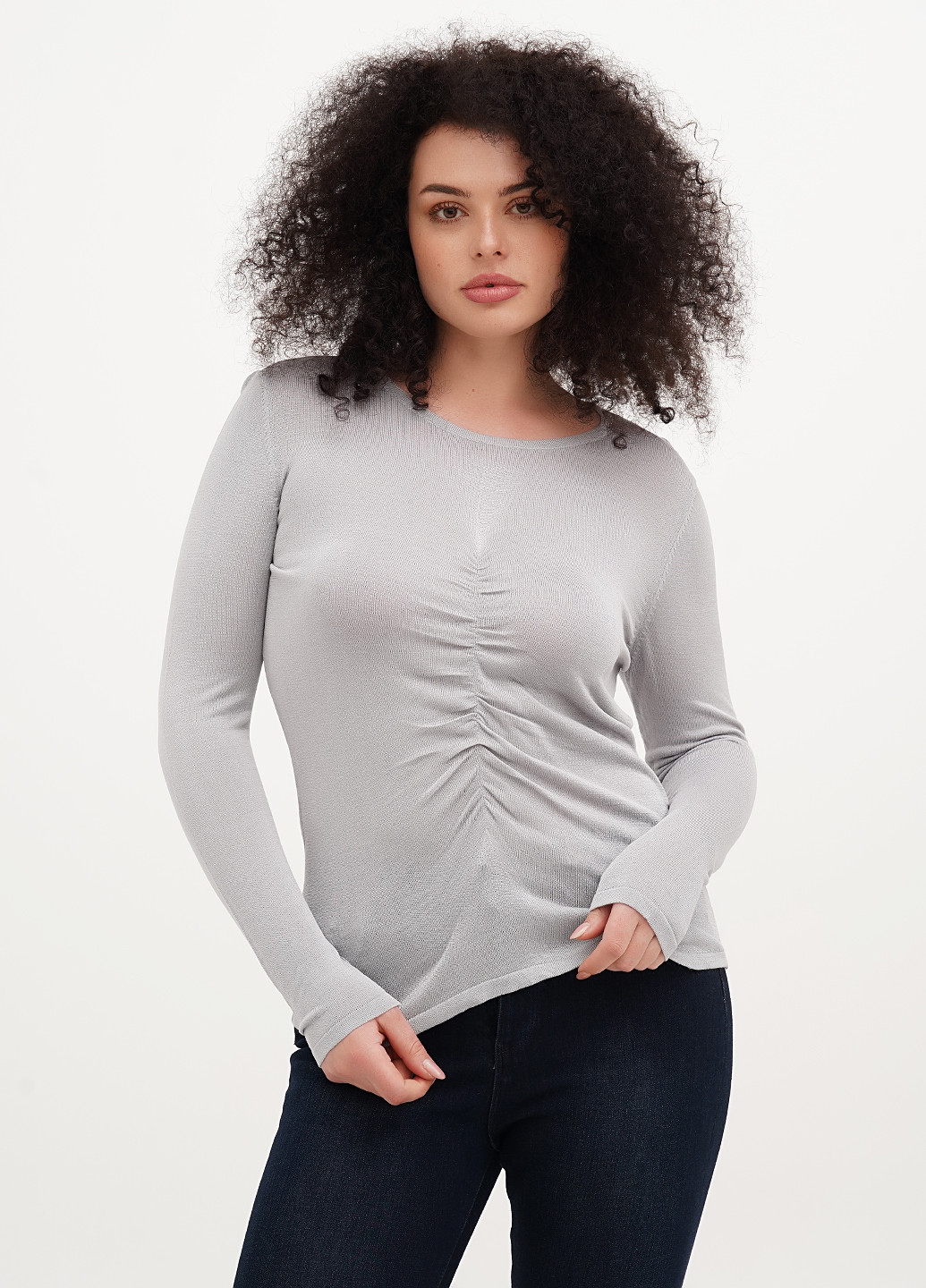 Светло-серая блуза Passage Italia