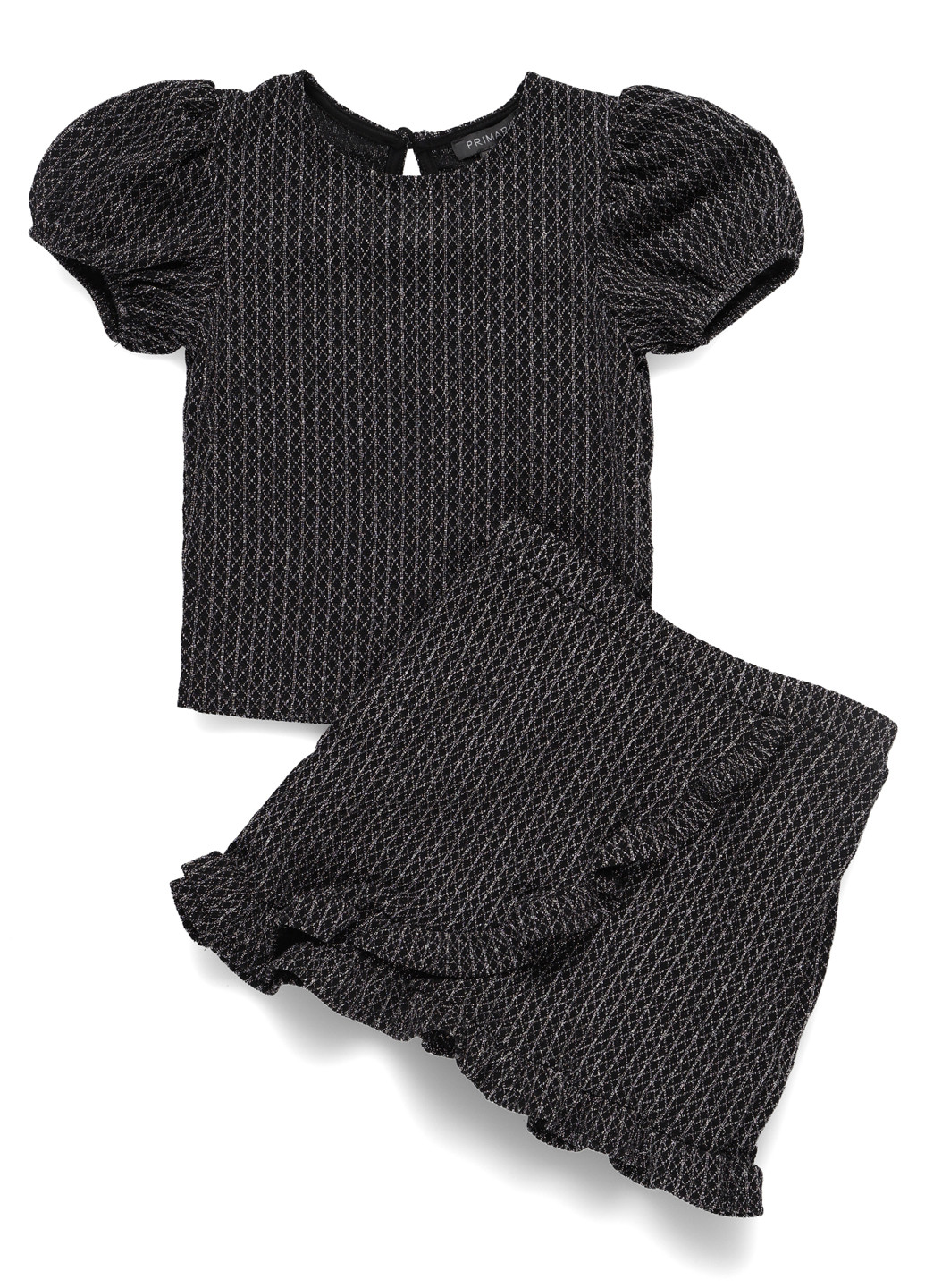 Черный демисезонный костюм (блуза, юбка) юбочный Primark