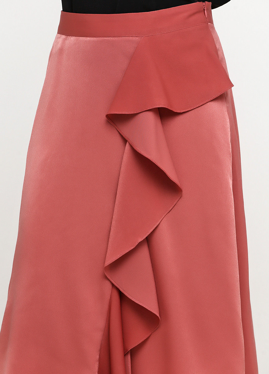 Темно-розовая кэжуал однотонная юбка Heine клешированная