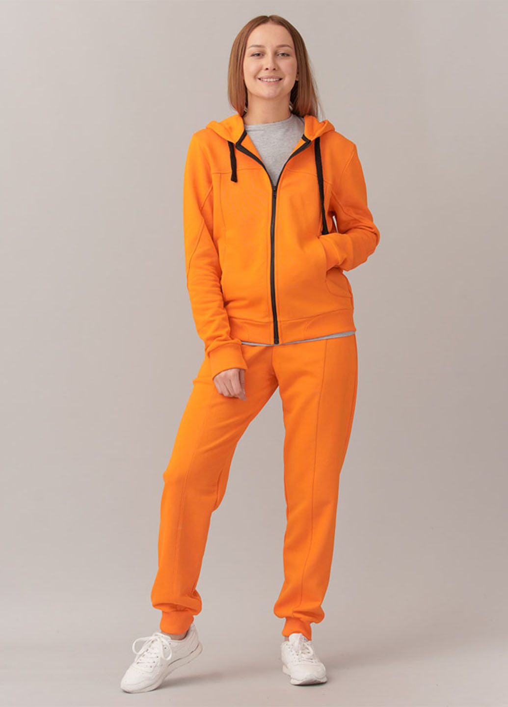 Оранжевые спортивные демисезонные джоггеры брюки Promin