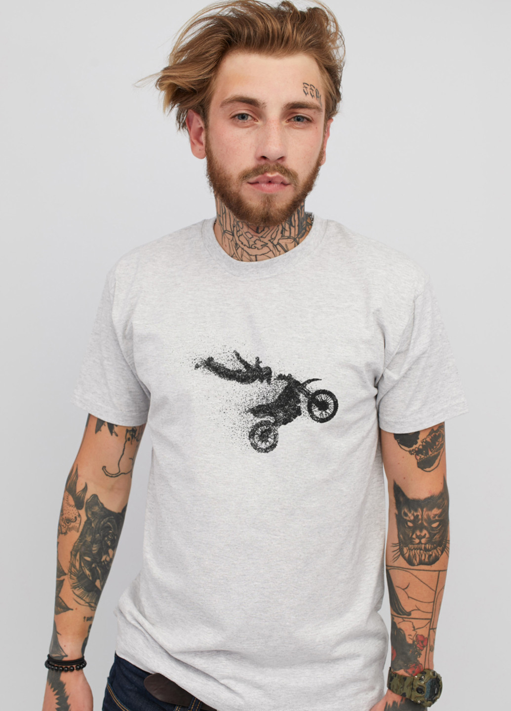 Светло-серая футболка YAPPI