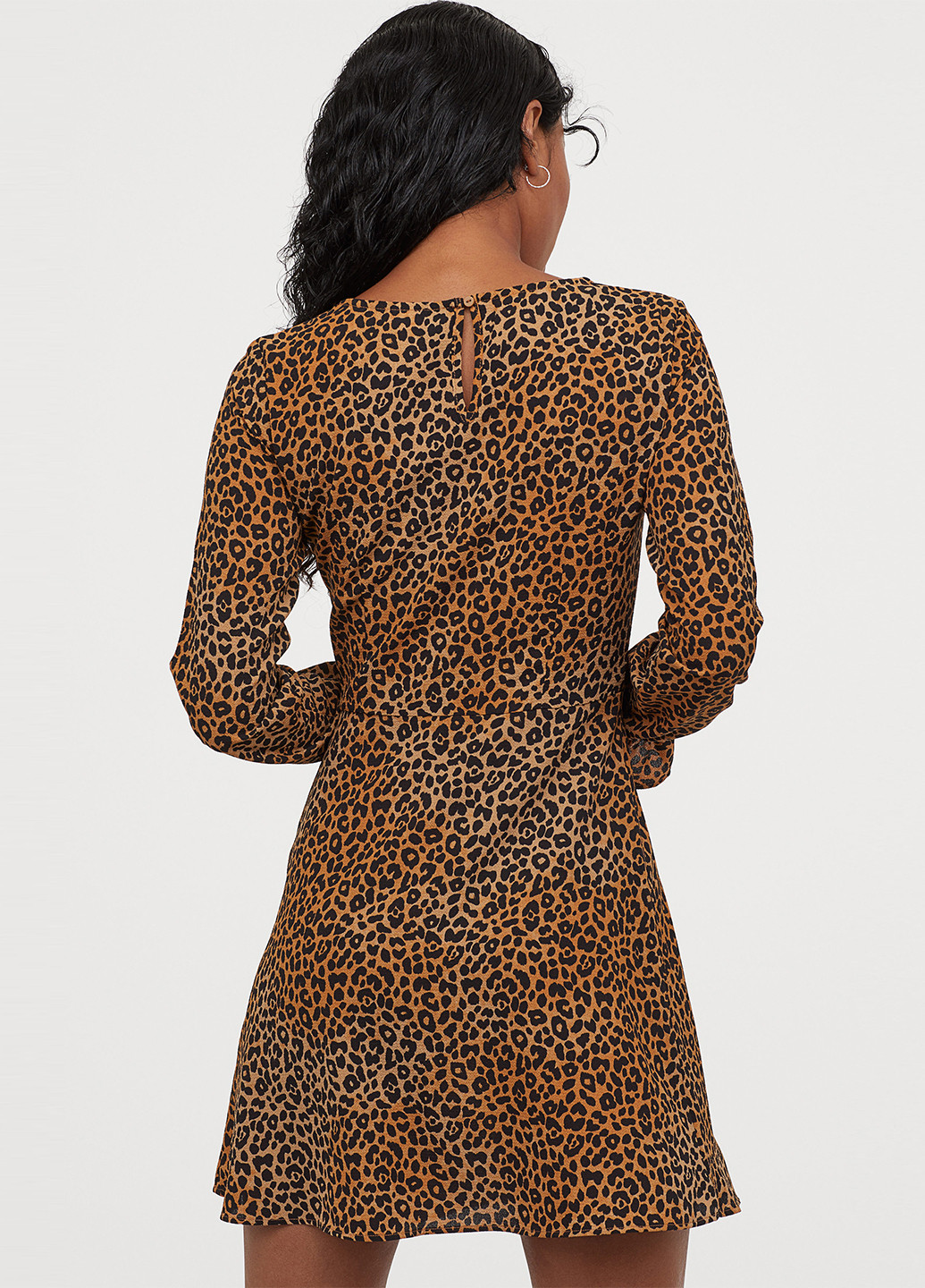 Коричнева кежуал плаття, сукня H&M леопардовий