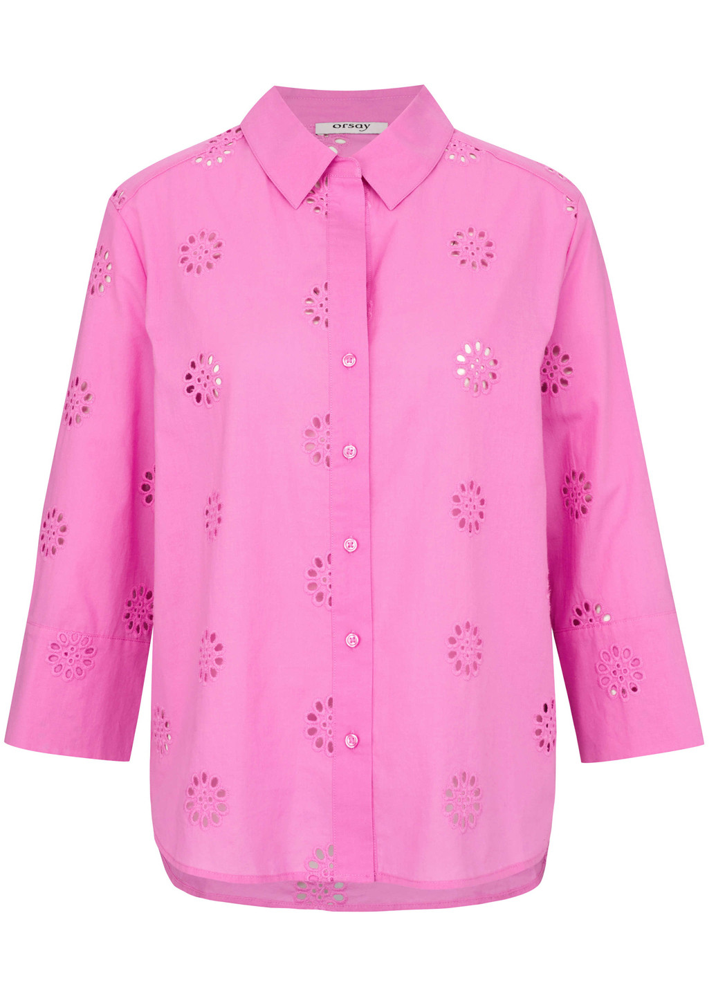 Розовая кэжуал рубашка однотонная Orsay