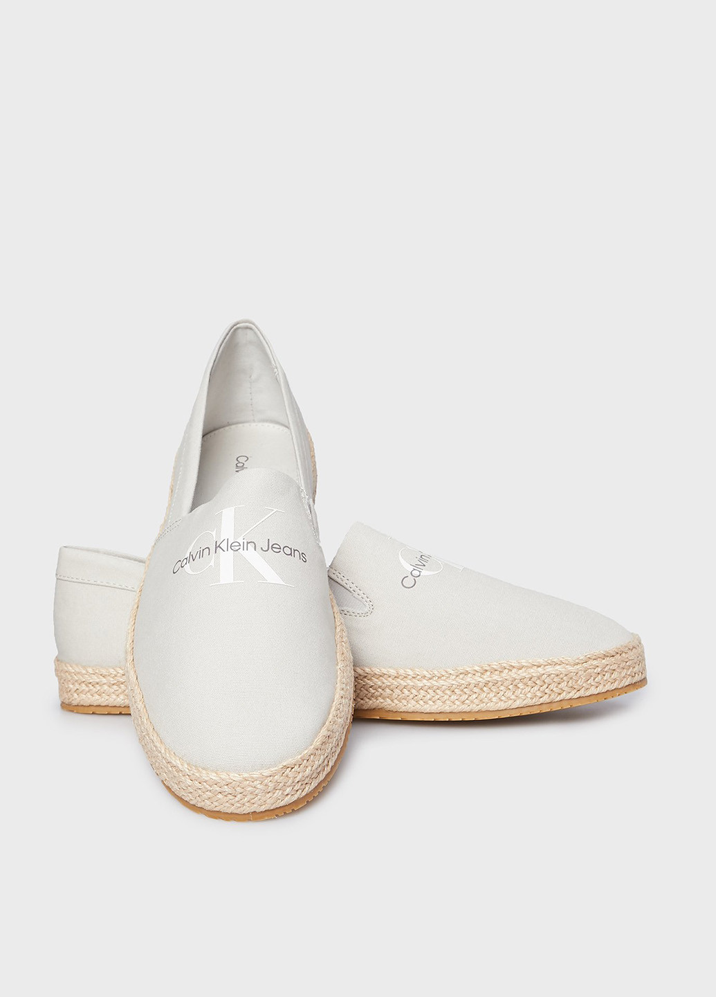 світло-сірі еспадрилі Calvin Klein Jeans логотип (328200013)
