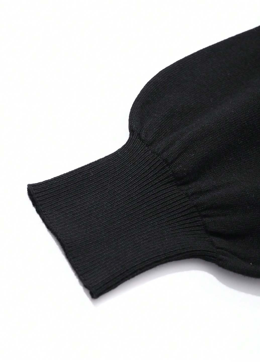 Чорна кежуал сукня годе SHEIN однотонна