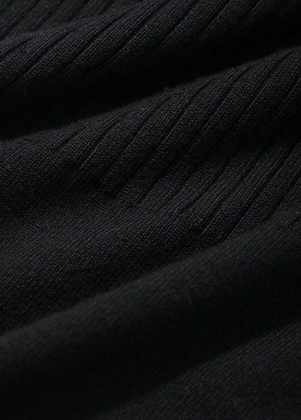 Чорна кежуал сукня годе SHEIN однотонна