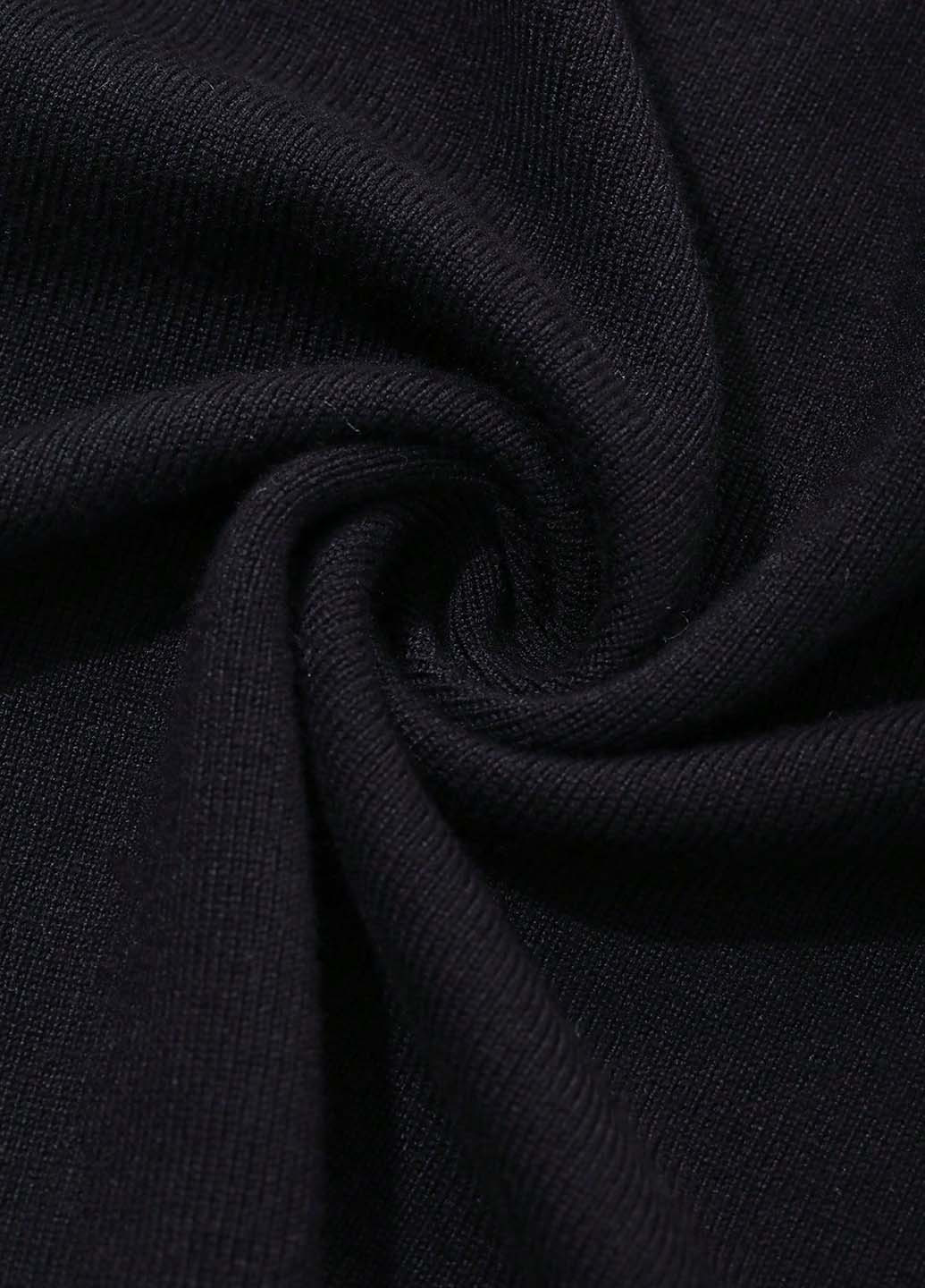 Чорна кежуал сукня годе SHEIN однотонна