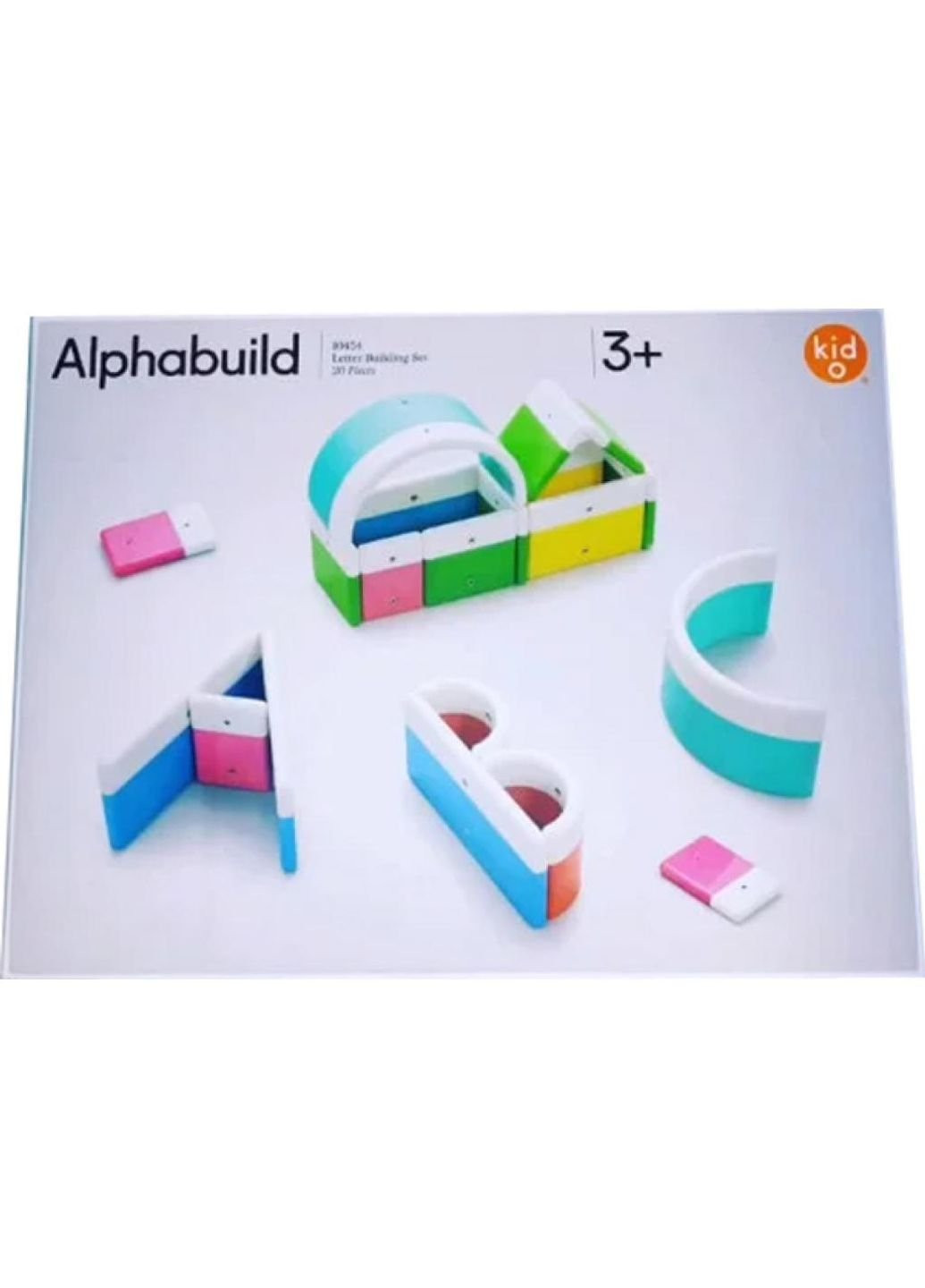 Розвиваюча іграшка магнітна Азбука в наборі 20 блоків (10454) Kid O (254066428)