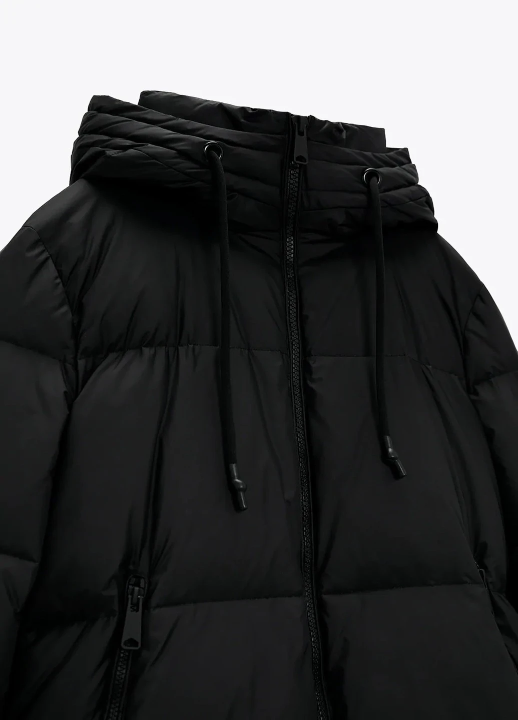 Чорна зимня куртка Zara