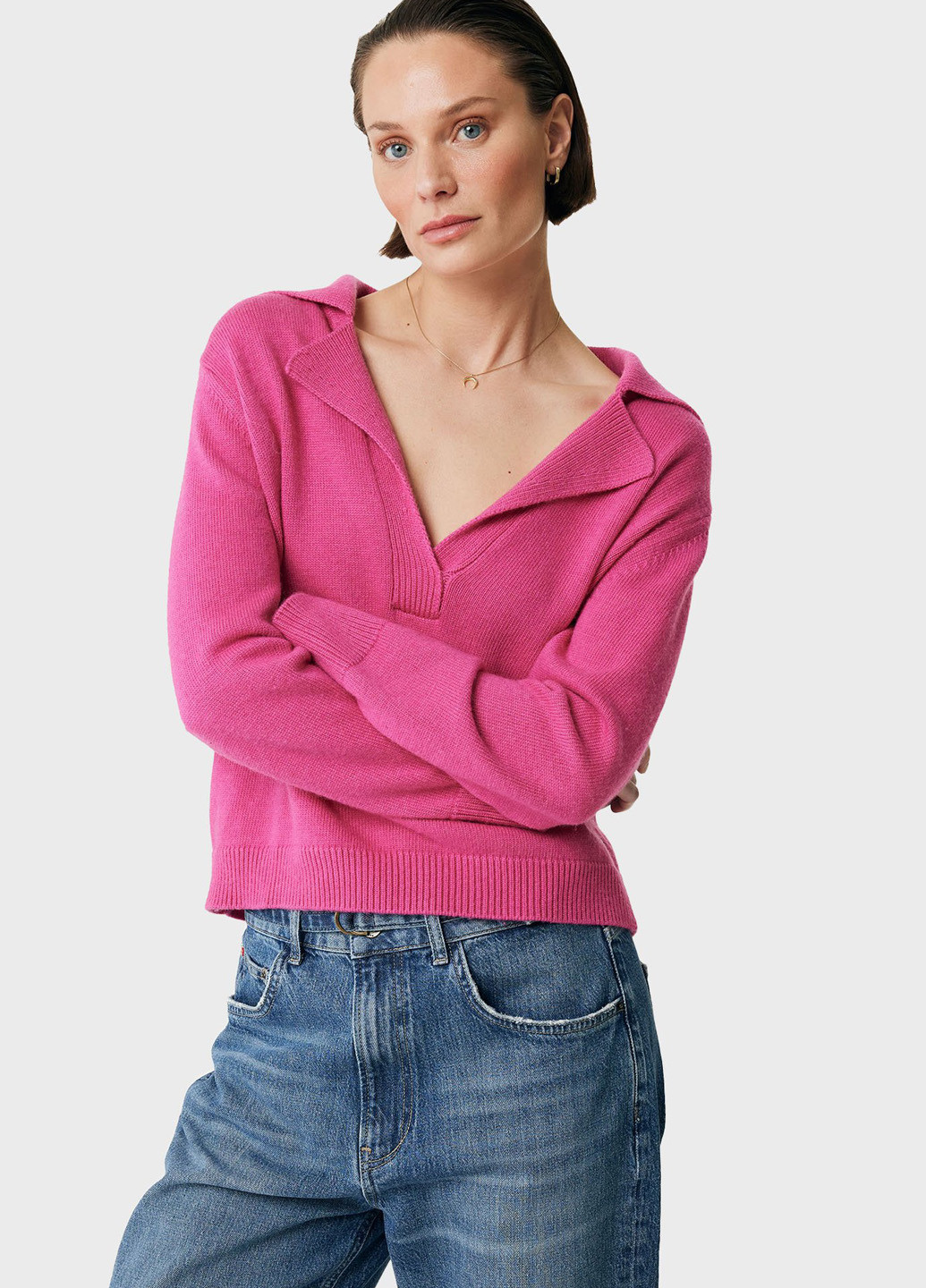 Малиновий демісезонний светр Mexx