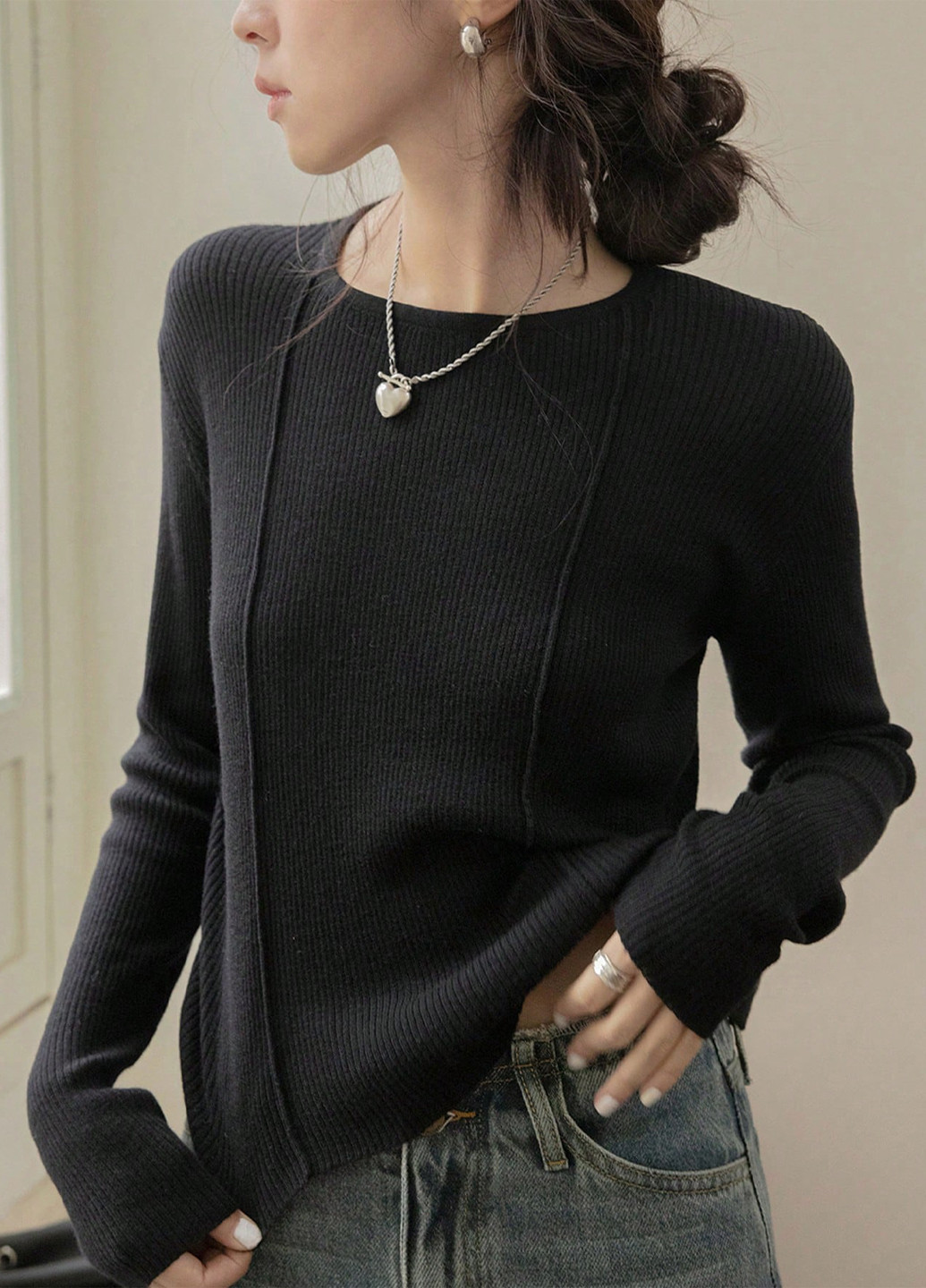 Чорний демісезонний джемпер джемпер SHEIN