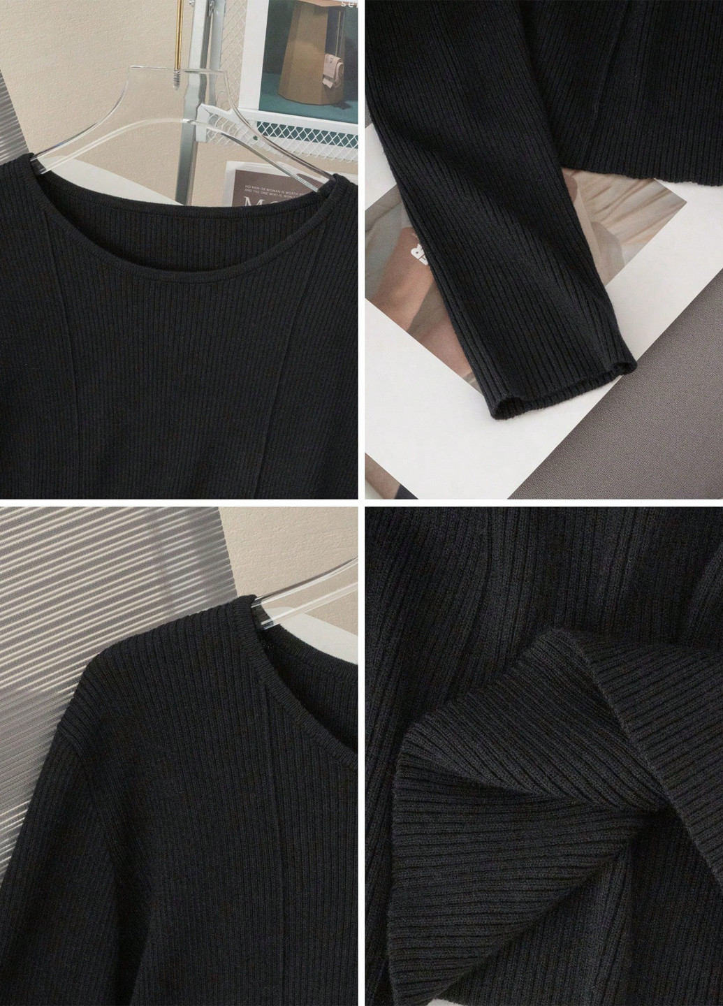 Чорний демісезонний джемпер джемпер SHEIN