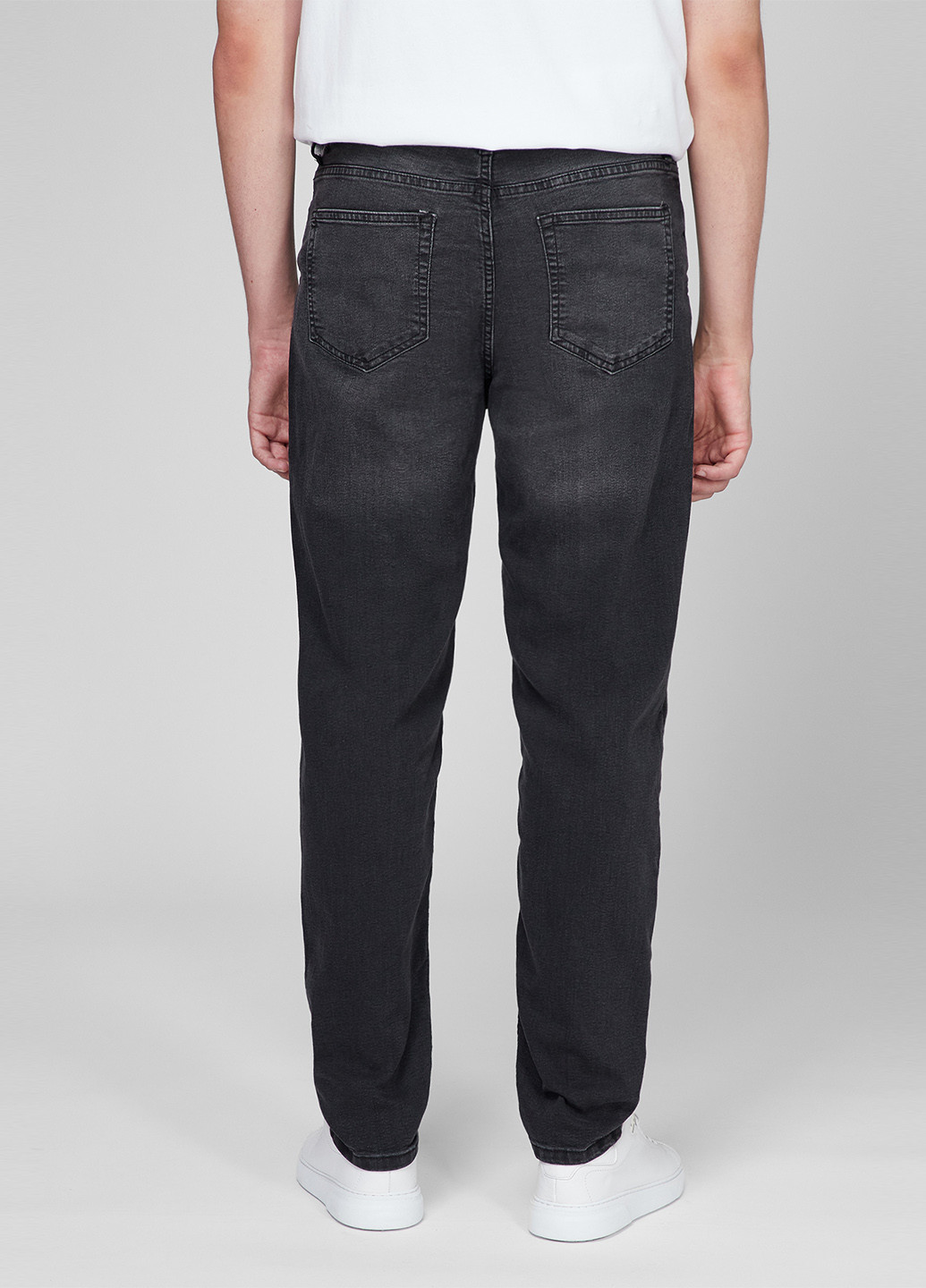 Черные демисезонные слим джинсы Denim Project