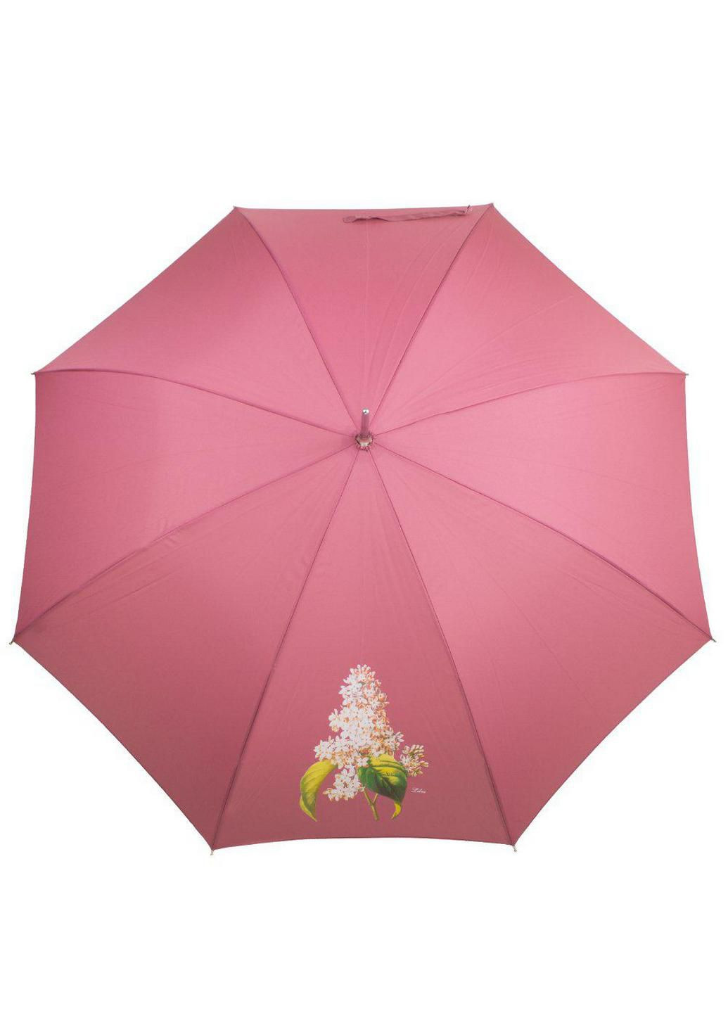 Розовый зонт-трость полуавтомат 105 см Airton (197761981)